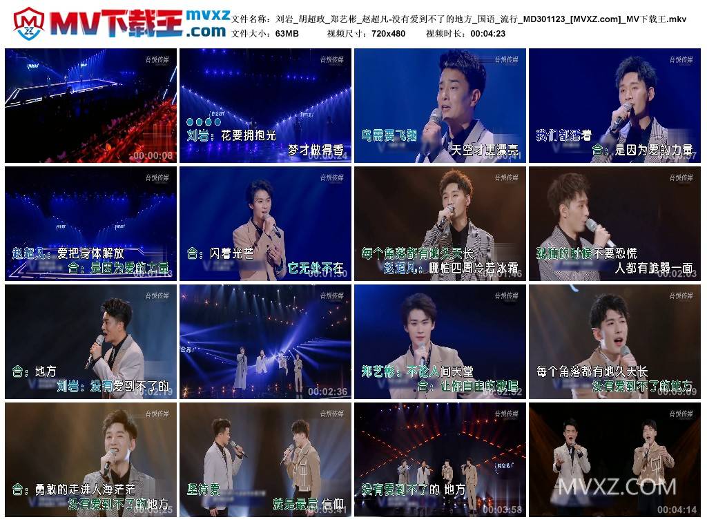 刘岩_胡超政_郑艺彬_赵超凡-没有爱到不了的地方_国语_流行_MD301123